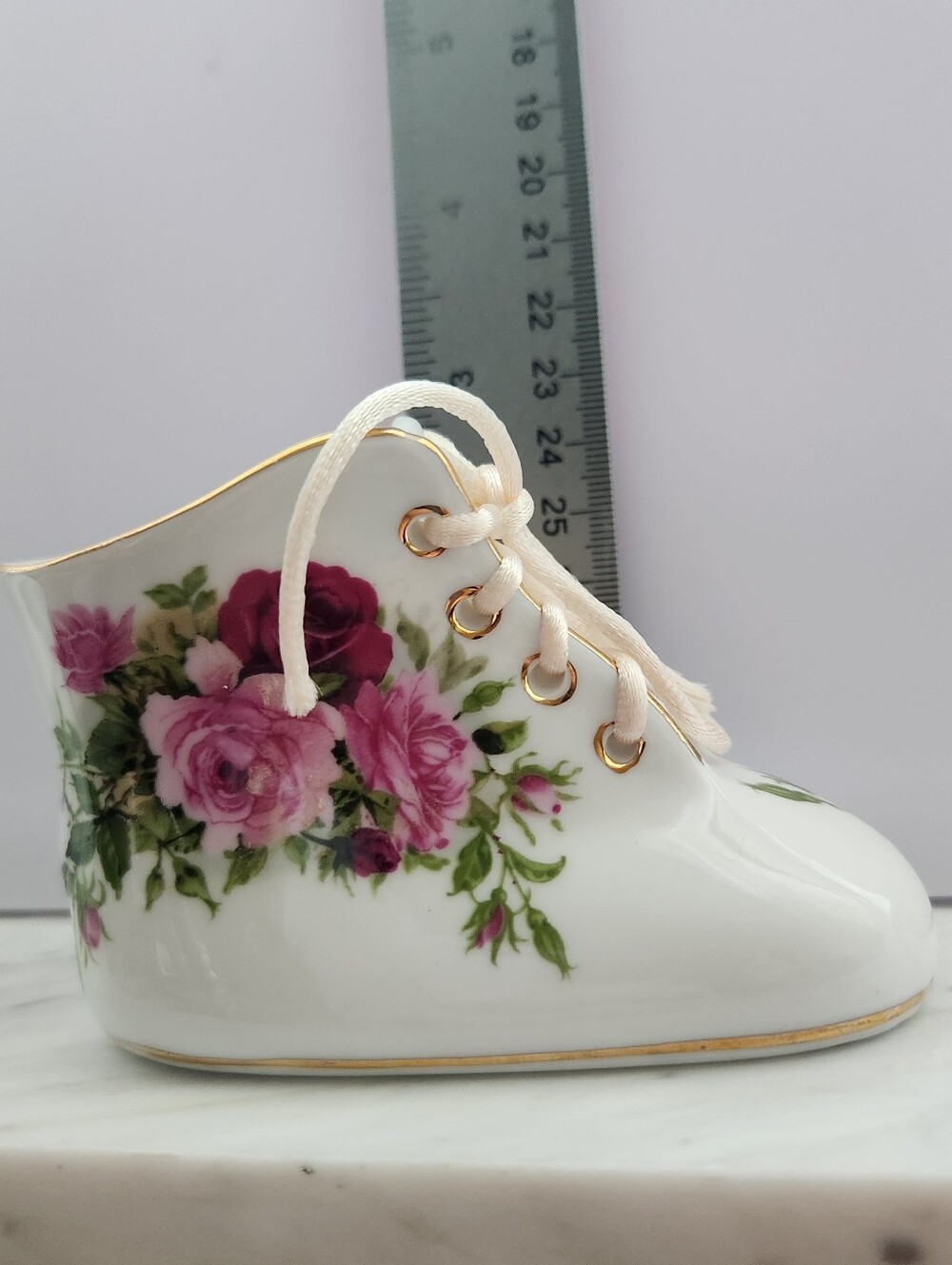 Nantucket Home Porcelain Baby Shoe Keepsake Figurine